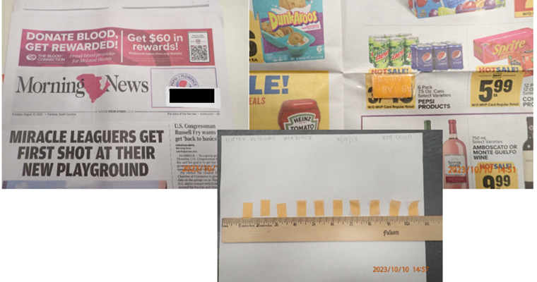 البضائع المهربة المضبوطة المقنعة في شكل بريد.